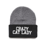Crazy-Cat-Lady-Beanie-Black-Grey
