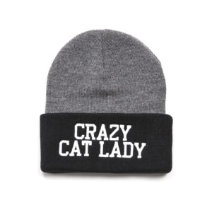 crazy cat lady beanie