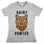 Hairy_Pawter_Cat_Womens_CLASSIC_Fit_Tee_Ahtletic_Grey
