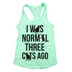 I_Was_Normal_Three_Cats_Ago-Womens-Racerback-Tank-Top-Mint-Green